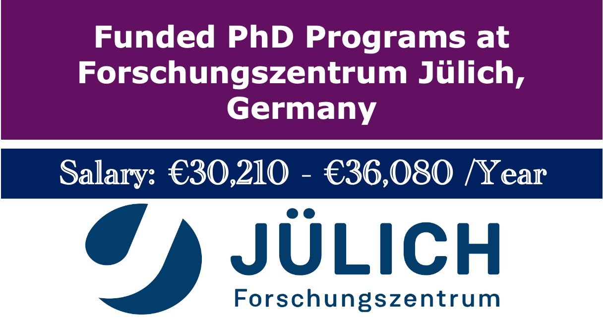 Funded PhD Programs at Forschungszentrum Jülich