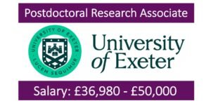 Read more about the article 25 Postdoctoral Fellowships at University of Exeter, England