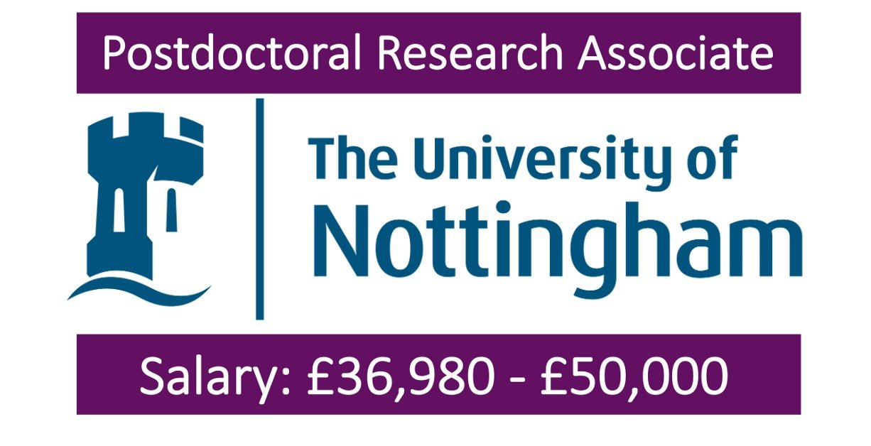 Read more about the article 28 Postdoctoral Fellowships at University of Nottingham, England